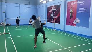 30 Oct 2024 JerzDipoy vs JajaJeng badminton doubles [upl. by Eiggep]