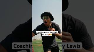 Coaching rookie Ray Lewis be like‼️🫣 footballshorts nfl americanfootball [upl. by Oyr]