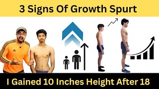 3 Signs Of GROWTH SPURT To Increase Height During PUBERTY PERIOD [upl. by Annoyik]