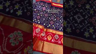 Ikkat Double kaddi Border Silk Sarees  Silkmark Certified Handloom Silk Sarees puresilksarees [upl. by Arob]