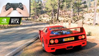 Ferrari F40  Forza Horizon 5  DUALSHOCK 4 Game Play [upl. by Artenra]