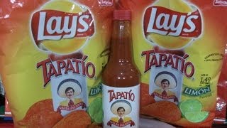 Lays Tapatío Limón Potato Chips Snack Review [upl. by Aydidey]