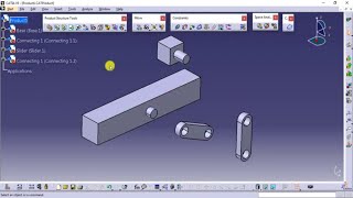 Revolute and Prismatic Joint in CATIA [upl. by Karry]