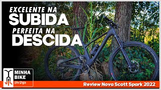 NOVA SCOTT SPARK 910 2022  TESTES E REVIEW COMPLETO  Minha Bike Life Style [upl. by Eimrots994]