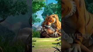 Mowgli ne Fiyona ko Sherkhan se Bachaya mowgli cartoon mogli viralshorts shorts ytshorts [upl. by Nyraf]