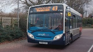 Retford bus station ADL Enviro 200 37206 Ex Grimsby Lincoln [upl. by Van]