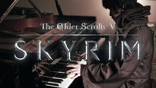 TES V Skyrim  Dragonborn Main Theme  Virtuosic Piano Solo  Leiki Ueda [upl. by Odnamla884]