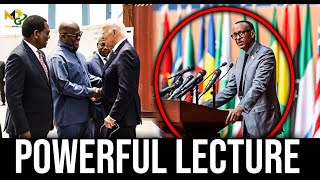 WEAK LEADERS under Panic Rwandese Kagame Lectured African Exposing Weakness [upl. by Nahraf]