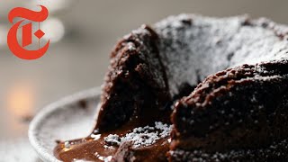 Chocolate Lava Cake for Two  NYT Cooking [upl. by Idleman]