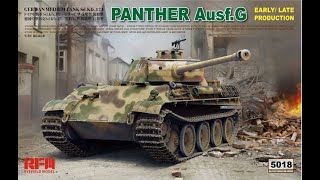 135 Rye Field Model Panther AusfG EarlyLate Production RM5018 [upl. by Cowey]