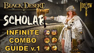 ⚒️ BDO  Scholar  Infinite PvE Combo Guide v1  Your New Main Class  Hammer Mommy [upl. by Ellehcar]