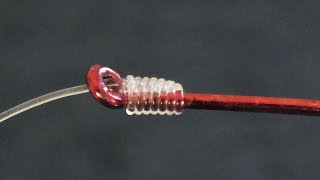 Easy Way To Snell A Hook  How To Tie A Hook To Fishing Line [upl. by Mich]