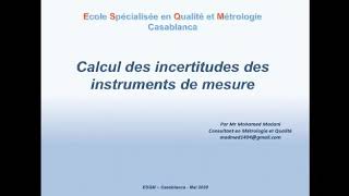 Comment calculer les incertitudes de mesure [upl. by Menzies887]