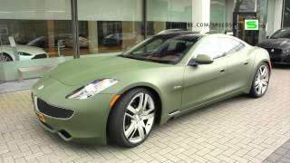 Fisker Karma Matte Green wrapped [upl. by Amairam]