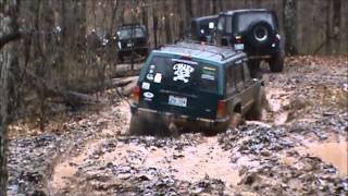 Jeep Cherokee XJs mudding in West Virginia [upl. by Nairrad492]