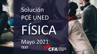 FÍSICA PCE Selectividad UNED Mayo 2021  TEST [upl. by Tena]