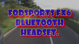 Fodsports FX6 Bluetooth Headset Quick Review [upl. by Annaed779]