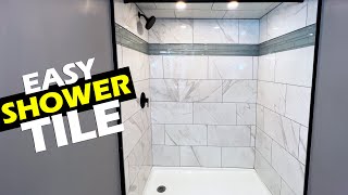 Shower Tile Installation  StepbyStep Guide [upl. by Kinna753]