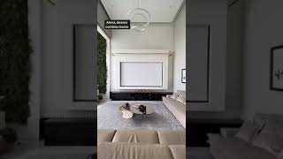 projector in living room  really projector projectorscreens livingroom interiordesign short [upl. by Rumney]