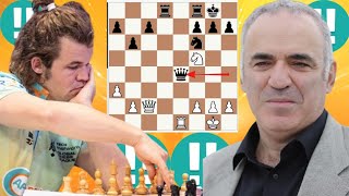 King Kasparov vs Magnus Carlsen chess game 144 [upl. by Dnamron]