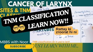 CANCER LARYNX part1  TNM classification  sites of occurance  selflessmedicose [upl. by Anilosi183]