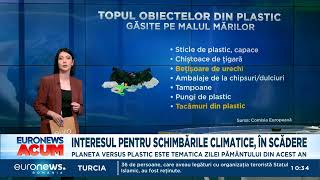 Plastic vs Terra Până în 2050 ar putea fi mai mult plastic în oceane decât pești [upl. by Aihsemot553]