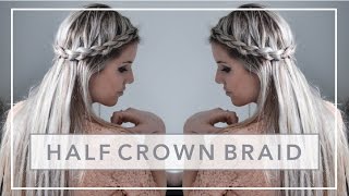 TUTORIAL  Half crown braid [upl. by Schlessel]