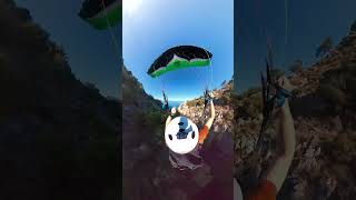 Speedflying to Kidrak Beach in Oludeniz Turkey [upl. by Goldia]