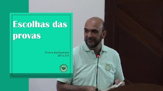 ESCOLHAS DAS PROVAS  PALESTRA ESPÍRITA [upl. by Vada]