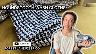 Weaving Houndstooth Wash Cloths on a Rigid Heddle Loom [upl. by Michaella]