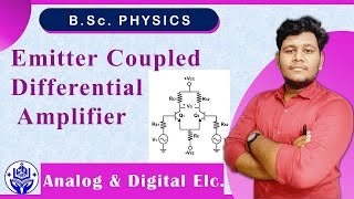 Emitter Coupled Differential Amplifier  msmaths analogelectronics [upl. by Quill]