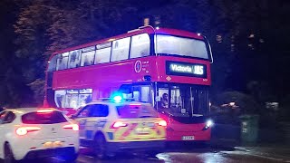 London bus route 185 using Enviro 400 EV Electric [upl. by Agnola]