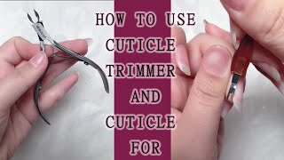 How to use cuticle trimmer and cuticle fork  How to cut cuticle  MOROVAN [upl. by Lowson]