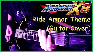 Megaman X8  Ride Armor Theme Guitar cover rockmanx8 [upl. by Ahsinirt]