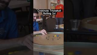 Crokinole Trickshot Rolling In [upl. by Ardnohs]