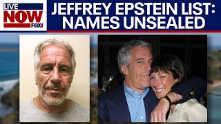 Jeffrey Epstein list Unsealed documents in Ghislaine Maxwell lawsuit released  LiveNOW from FOX [upl. by Panthea]