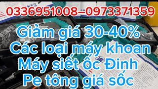 🆘🆘xả hàng thu hồi vốn giảm giá 3040 súng bắn Đinh petong máy khoan siết ốc kìm điện ốc ít ê cu [upl. by Rankin129]