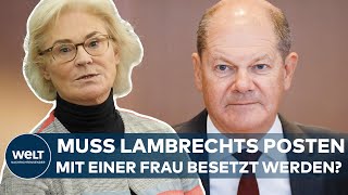 VERTEIDIGUNGSMINISTERIUM Frauenquote könnte Probleme bei Ernennung von Lambrechts Nachfolge machen [upl. by Taggart]