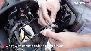 Installation of SAUTVS LED Headlight Assembly for BMW G310GS G310R 20162022 [upl. by Onaireves478]