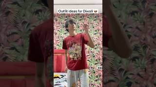 Outfit ideas for Diwali 🪔diwali rangoli outfit ytshorts comedy rangolidesign shorts [upl. by Gnolb199]