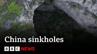 Chinese sinkholes unearth new wonders  BBC News [upl. by Black]