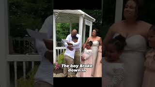 Boy Asks Stepdad to Adopt Him at Moms Wedding A Wholesome Moment [upl. by Konyn83]