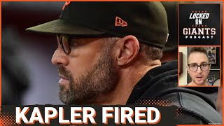 Gabe Kapler Fired SF Giants Shocking ShakeUp [upl. by Enelrahc]