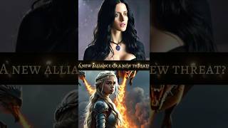 Yennefer de Vengerberg vs Daenerys targaryen thewitcher4 gameofthrones netflix [upl. by Eilsil691]