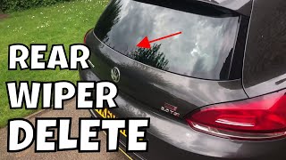 VW Scirocco Gets A Wiper Delete  How To Guide  Kill All Wipers Kit [upl. by Brogle]