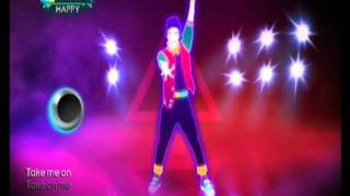 Just Dance 3  aha  Take On Me Wii FULL [upl. by Schilt]