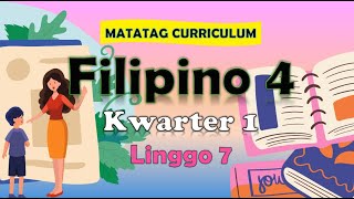 Filipino 4 Q1 Week 7 MATATAG PowerPoint Presentation matatagcurriculum matatag grade4 [upl. by Mosi]