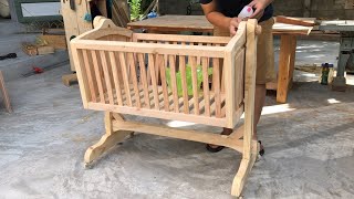 The best cradles for your babies  How to make a solid and safe cradle from old wooden pallets [upl. by May]