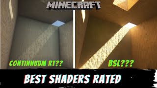 Continuum RT Trash or Cracked Whats the Best Minecraft Shader  Ranking Top Shaders of 2021 Day [upl. by Granniah]