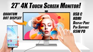 The BEST 27” 4K Touchscreen Quantum Dot IPS Monitor 27P1U PRO [upl. by Ati955]